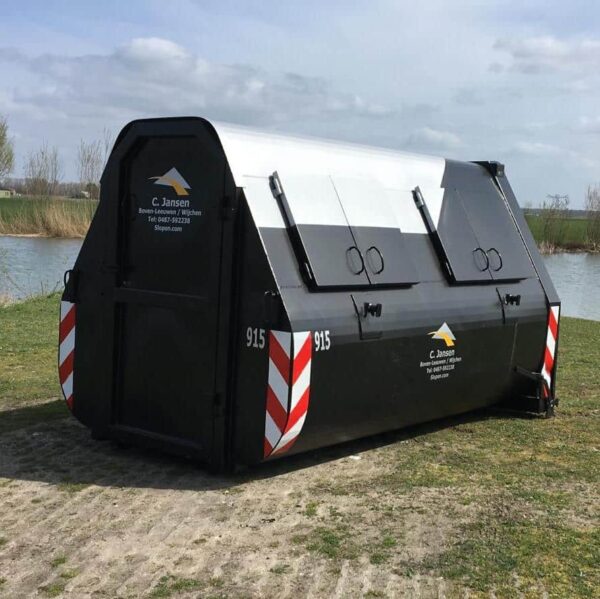10 m³ gesloten container houtafval
