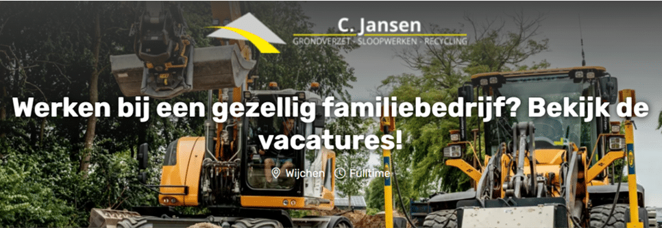 GWW vacatures Wijchen regio C Jansen